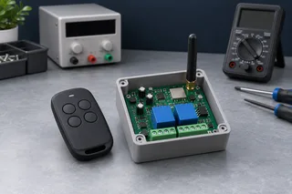 Illustration: A generic wireless receiver controller, remote and unpowered test instruments
