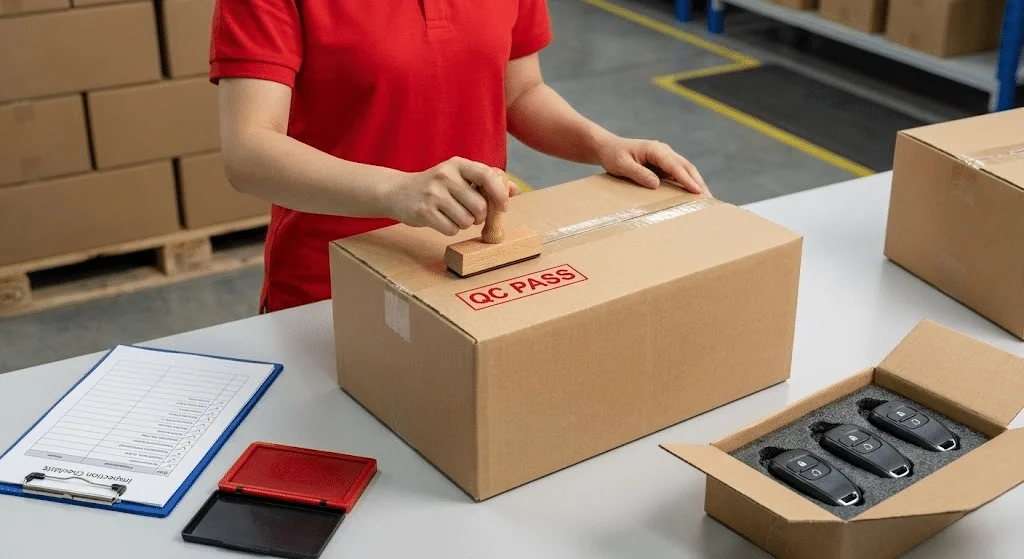 Packaging inspection for wholesale catalog request