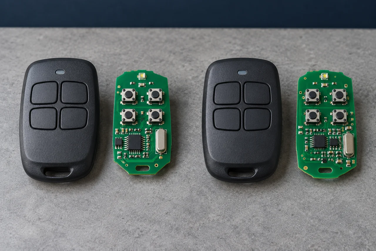 Illustration: Two generic remote assemblies laid out for component comparison
