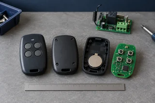 Illustration: Remote housings and a separate receiver board prepared for identification